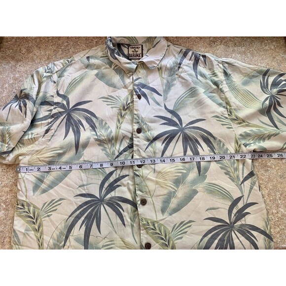 Tommy Bahama Palm Floral 100% Silk Button Down Hawaiian Shirt Men’s Size Medium - Picture 4 of 8